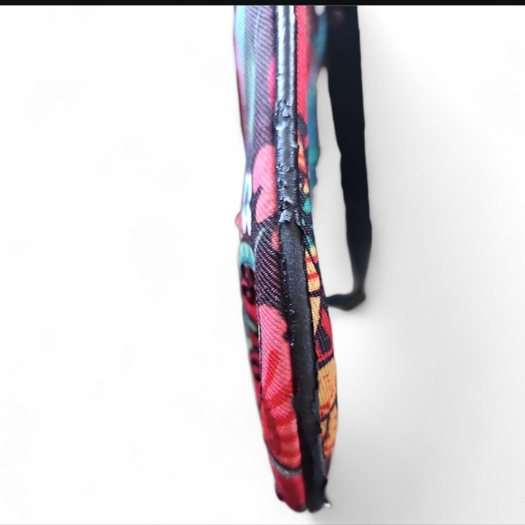 Desigual Floral Vibrant Patchwork Crossbody Bag Multicolor Boho Statement Purse - Picture 9 of 16